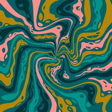 Abstract psychedelic groovy background. Vector. Stock Illustration