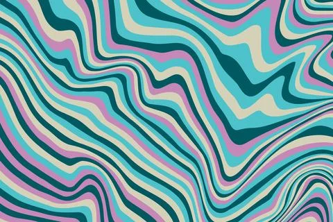 Abstract psychedelic groovy background. Vector. Stock Illustration