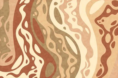Abstract psychedelic groovy background. Vector. Stock Illustration