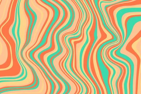 Abstract psychedelic groovy background. Vector. Illustrazione stock