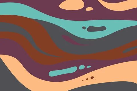 Abstract psychedelic groovy background. Vector. Stock Illustration