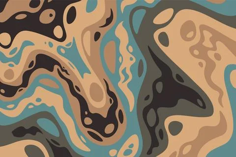 Abstract psychedelic groovy background. Vector. Illustrazione stock