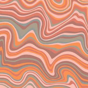 Abstract psychedelic groovy background. Vector. Stock Illustration