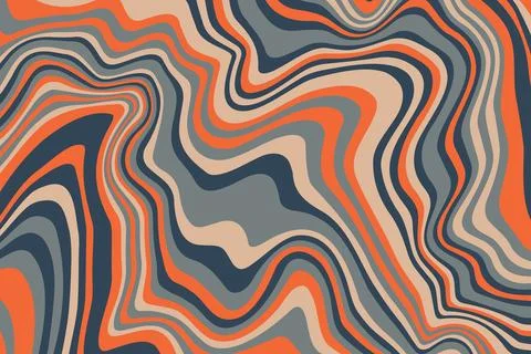 Abstract psychedelic groovy background. Vector. Stock Illustration