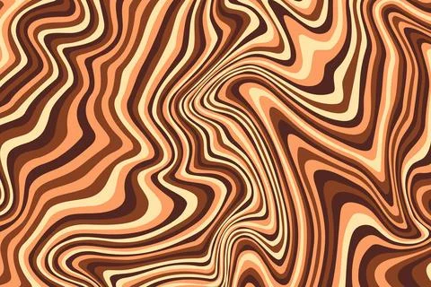 Abstract psychedelic groovy background. Vector. Stock Illustration