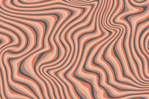 Abstract psychedelic groovy background. Vector. Stock Illustration