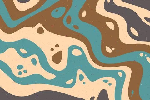 Abstract psychedelic groovy background. Vector. Stock Illustration