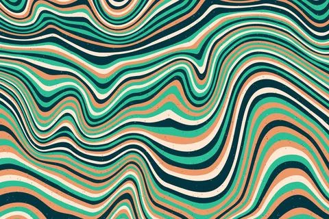 Abstract psychedelic groovy background. Vector. Stock Illustration