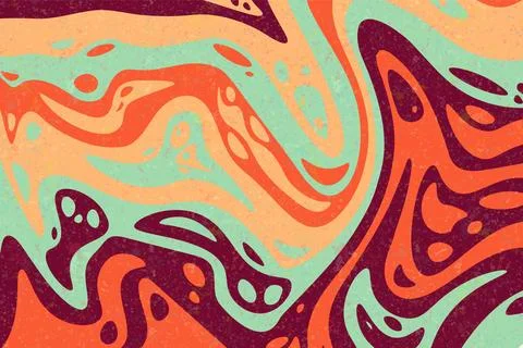 Abstract psychedelic groovy background. Vector. Stock Illustration