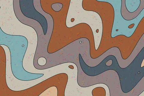 Abstract psychedelic groovy background. Vector. Stock Illustration