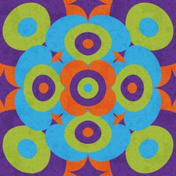 Abstract psychedelic groovy background. Vector illustration. Stock Illustration