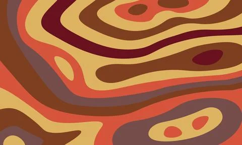 Abstract psychedelic groovy background. Vector. Stock Illustration
