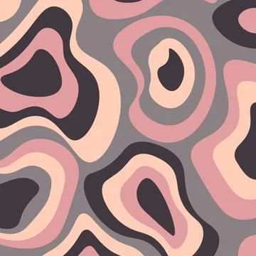 Abstract psychedelic groovy background. Vector. Stock Illustration