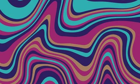 Abstract psychedelic groovy background. Vector. Stock Illustration