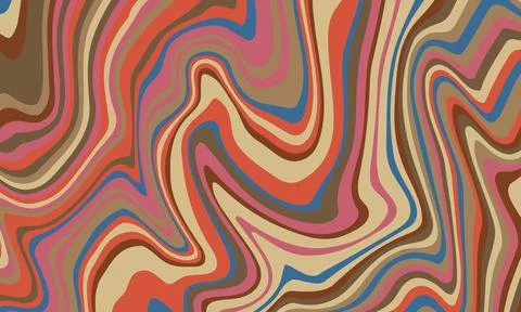 Abstract psychedelic groovy background. Vector. Stock Illustration