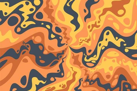 Abstract psychedelic groovy background. Vector. Illustrazione stock