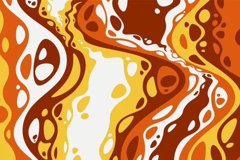 Abstract psychedelic groovy background. Vector. Stock Illustration