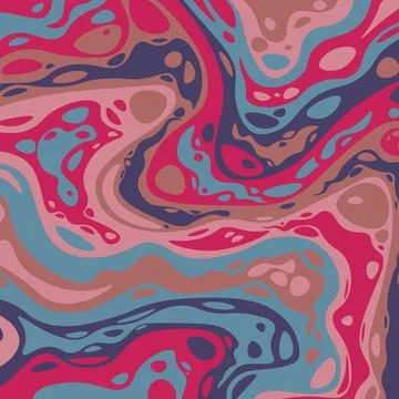Abstract psychedelic groovy background. Vector. Illustrazione stock