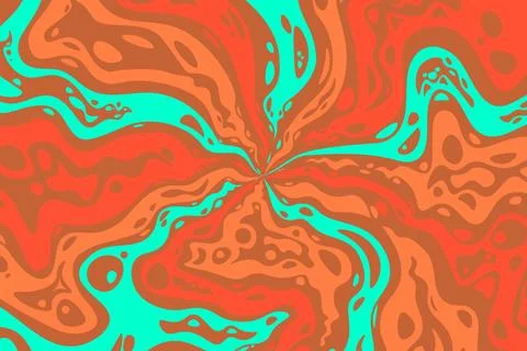 Abstract psychedelic groovy background. Vector. Stock Illustration