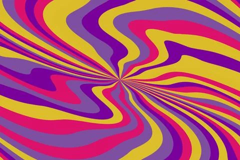 Abstract psychedelic groovy background. Vector. Stock Illustration