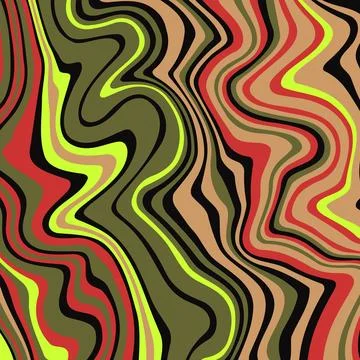 Abstract psychedelic groovy background. Vector. Stock Illustration