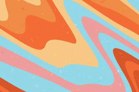 Abstract psychedelic groovy background. Vector. Stock Illustration