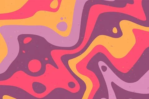 Abstract psychedelic groovy background. Vector. Illustrazione stock