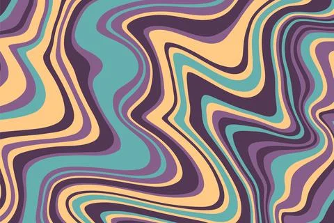Abstract psychedelic groovy background. Vector. Stock Illustration
