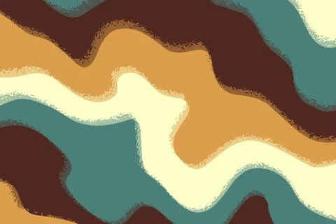Abstract psychedelic groovy background. Vector. Illustrazione stock