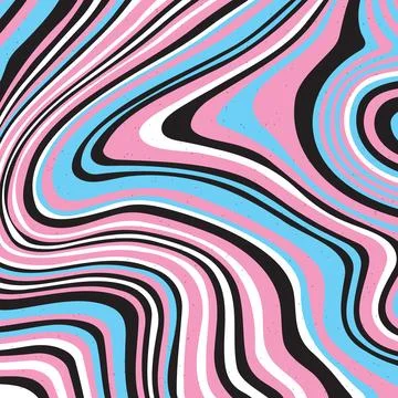 Abstract psychedelic groovy background. Vector. Stock Illustration
