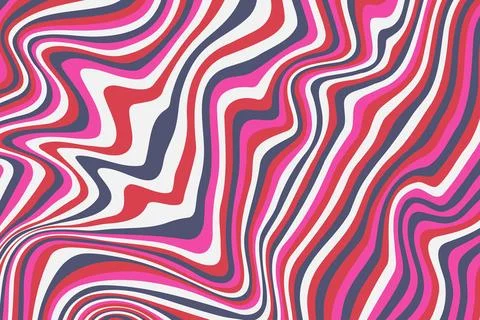 Abstract psychedelic groovy background. Vector. Stock Illustration