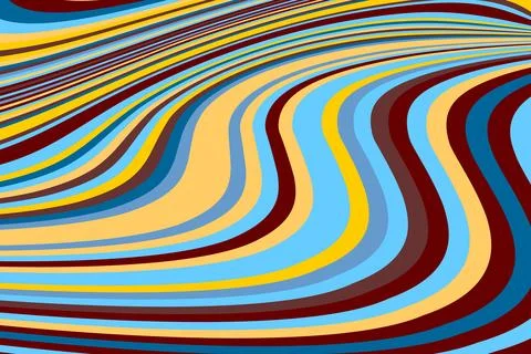 Abstract psychedelic groovy background. Vector. Stock Illustration