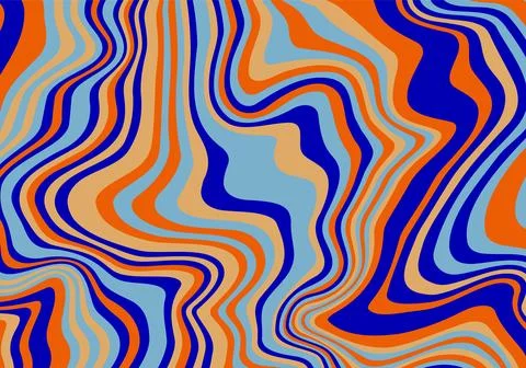 Abstract psychedelic groovy background. Vector. Stock Illustration