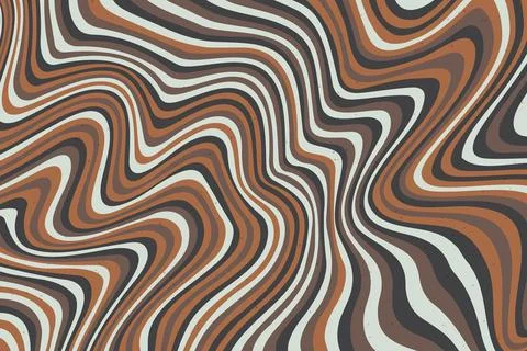 Abstract psychedelic groovy background. Vector. Illustrazione stock
