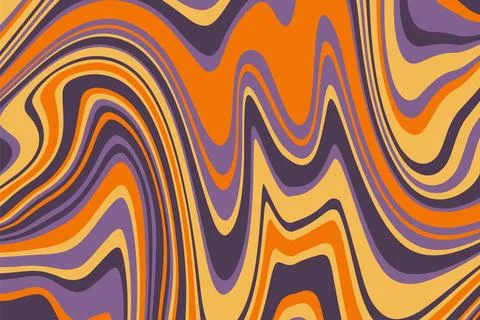 Abstract psychedelic groovy background. Vector. Stock Illustration