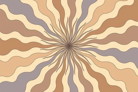 Abstract psychedelic groovy background. Vector. Stock Illustration
