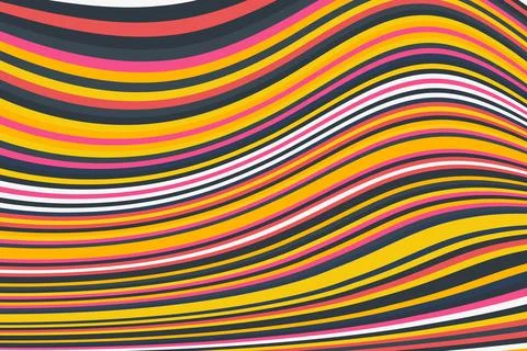 Abstract psychedelic groovy background. Vector. Stock Illustration