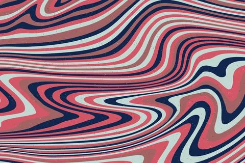 Abstract psychedelic groovy background. Vector. Illustrazione stock