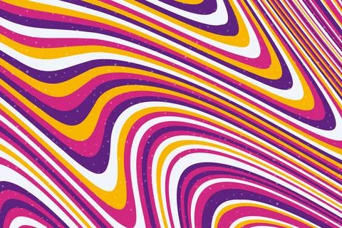 Abstract psychedelic groovy background. Vector. Stock Illustration