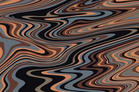 Abstract psychedelic groovy background. Vector. Illustrazione stock