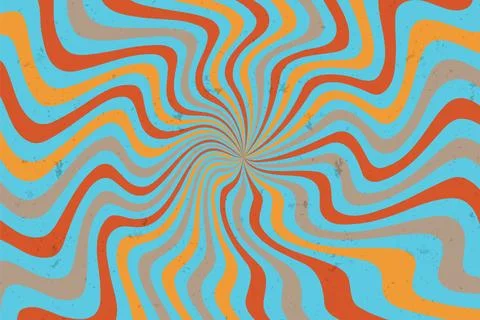 Abstract psychedelic groovy background. Vector. Stock Illustration