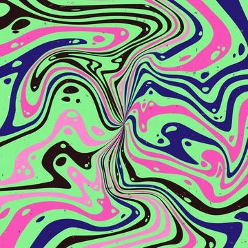 Abstract psychedelic groovy background. Vector. Stock Illustration