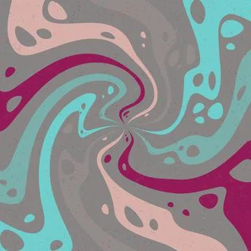 Abstract psychedelic groovy background. Vector. Illustrazione stock
