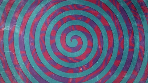 Abstract Psychedelic Hypnotic Spiral Animation Loop. Stock Footage 320464913