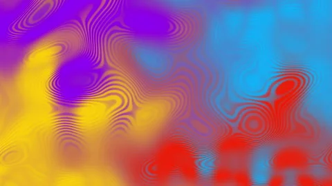 Abstract Psychedelic Liquid Wave Gradient Motion Background Loop Stock Footage 340484204