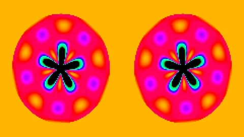 Abstract psychedelic mandalas: Vibrant geometric energy pattern template on.. Stock Footage 337656955