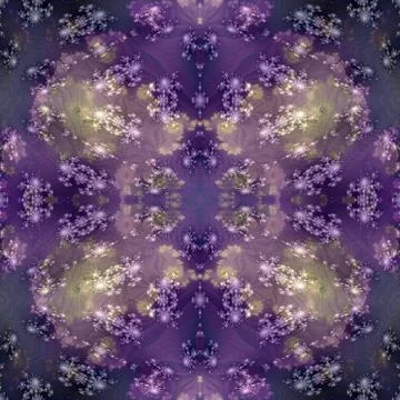 Abstract psychedelic mirroring regular symmetrical seamless sidebar Stock Illustration