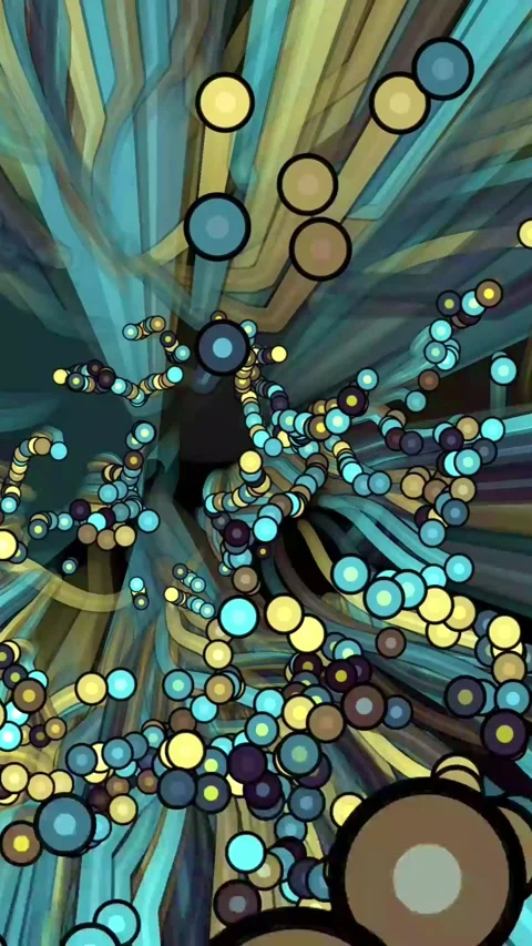 Abstract Psychedelic Multicolored Circle Stock Footage 266665497