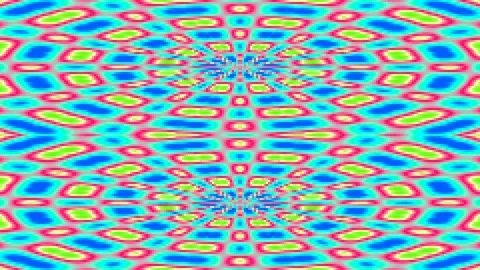 Abstract Psychedelic Optical Illusion Motion Pattern Stock Footage 333082172