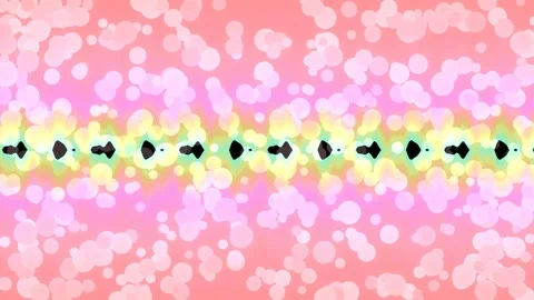 Abstract Psychedelic Pattern with Bokeh Lights and Vibrant Colors Stock Footage 332502652